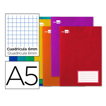 Libreta grapada 32 hojas Din A-5 c/6mm. Liderpapel 22527