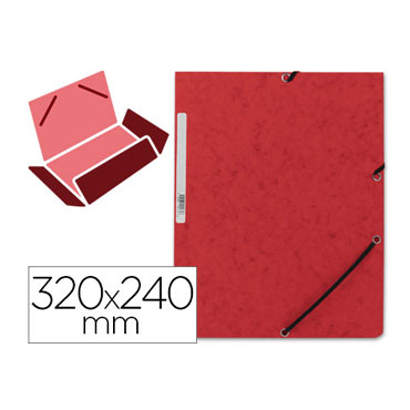 Carpeta gomas Din A-4 roja Q-Connect 31623 Carpeta gomas Din A-4 roja Q-Connect 31623