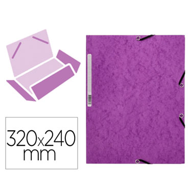 Carpeta gomas Din A-4  violeta Q-Connect 31629