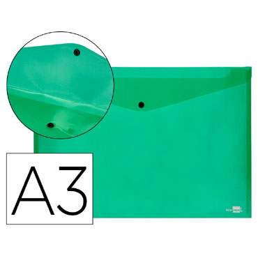 Dossier broche PP Din A-3 verde Liderpapel 32838