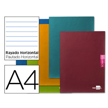 Libreta Scriptus 90 g/m² Din A-4 horizontal Liderpapel 48472