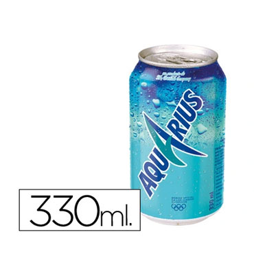 Bebida isotonica Aquarius limon lata 330 ml.