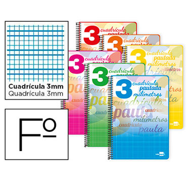 Cuaderno Pautaguía Fº pauta 3mm. Liderpapel 51697