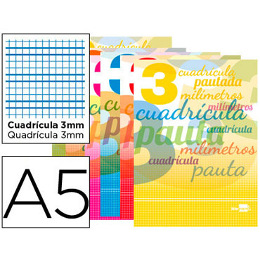 Libreta Pautaguía A-5 pauta 3mm. Liderpapel 51707