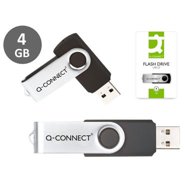 Memoria USB Flash 4 GB Q-Connect