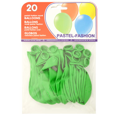20 globos verde pistacho pastel 58721