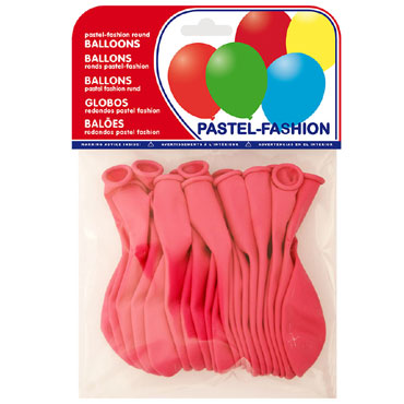 20 globos fucsia pastel 63221