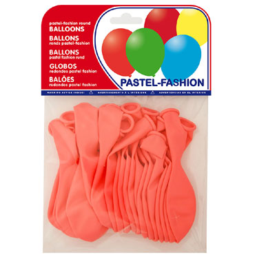 20 globos rosa pastel 63225