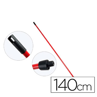 Palo de escoba o fregona metal universal con adaptador 140 cm.