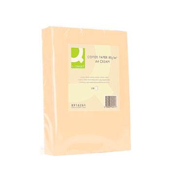 500HJ papel crema 80 g/m² Din A-4 Q-Connect 72053