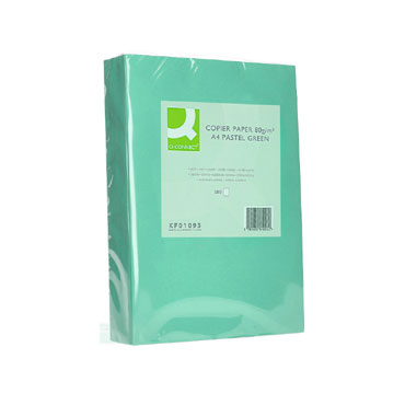 500HJ papel verde 80 g/m² Din A-4 Q-Connect 72054