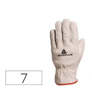 Guantes flor de bovino talla 7 S Deltaplus