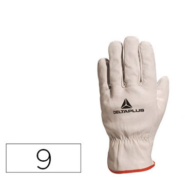 Guantes flor de bovino talla 9 L Deltaplus