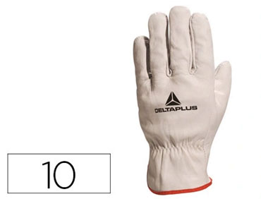 Guantes flor de bovino talla 10 XL Deltaplus