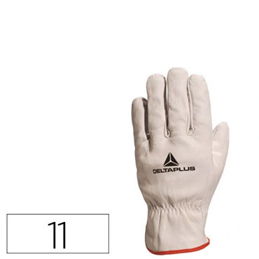 Guantes flor de bovino talla 11 XXL Deltaplus