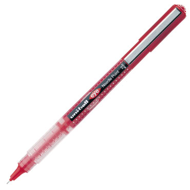 Roller tinta líquida needle point 0,5 rojo uni-ball