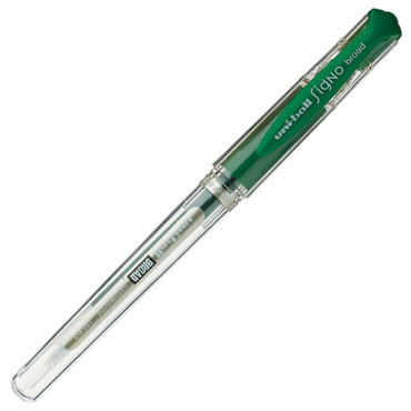 Roller Signo Broad UM153 verde uni-ball