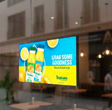 Pantalla escaparate para interior de 43 pulgadas Yovisual