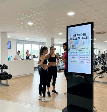 Tótem para interior no táctil de 55 pulgadas Yovisual