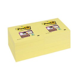 BL90 notas Post-it Super Sticky amarillas 76 x 76 mm. 65412SSCY