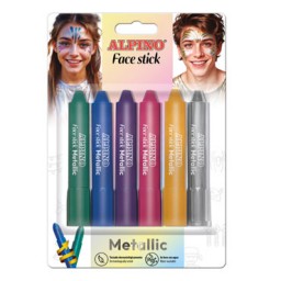 6 barras maquillaje colores metálicos surtidos Alpino DL000014M