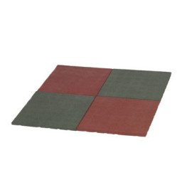 Loseta de goma para gimnasio 50x50x2 cm verde, suelo de crossfit