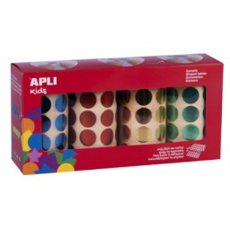 4 rollos gomet redondo metal Apli 102410