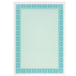 Certificado diploma 25H Din A-4 azul turquesa Apli OSD4052