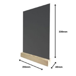 Expositor base madera metacrilato negro 40x210x330mm. Archivo 2000 27204MNE