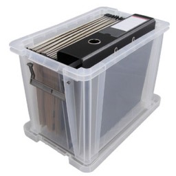 Caja de almacenaje 18,8 litros 250x395x290 mm transparente Archivo 2000