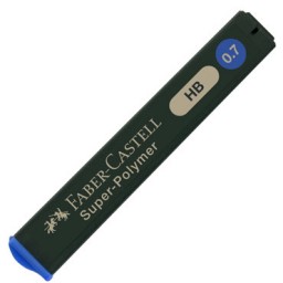 Minas superpolímeras 0,7 mm. HB Faber Castell 1207-00
