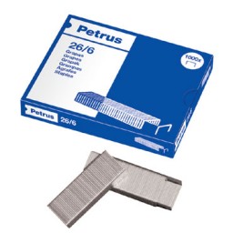 CJ1000 grapas 26/6 Petrus galvanizada 55711