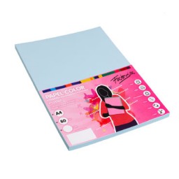 PQ100h papel azul claro A4 80g Fabrisa 15618