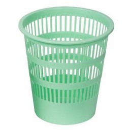 Papelera de rejilla verde pastel Faibo 307-34
