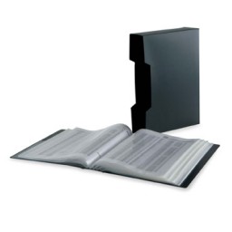 Carpeta porta fundas gran capacidad 100 fundas Negro