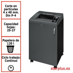 Destructora papel Fellowes 4250C departamental P-4 4618101