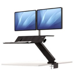 Estación de trabajo Sit-Stand Lotus RT Negro doble