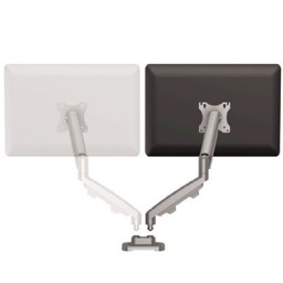 Kit accesorio EPPA para brazo doble monitor Plateado