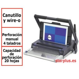 Encuadernadora GBC MultiBind 320 para canutillo de plástico, wire-o y 4 taladros