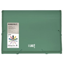 Clasificador 13 posiciones verde oscuro Like Grafoplás 02963522