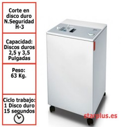 Destructora IDEAL 0101 HDP para discos duros