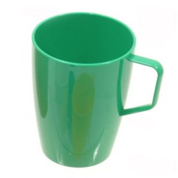 Vaso de plástico con asa 28 cl. amarillo 53009AM
