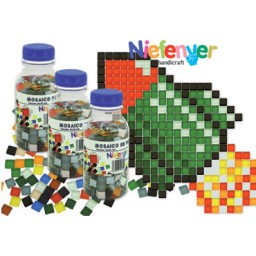 Mosaico de vidrio 10x10cm. Niefenver 1800105