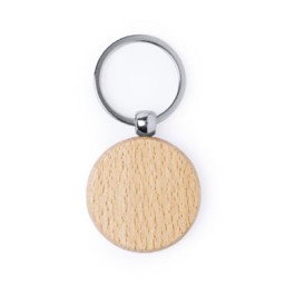 10 llaveros madera circular Niefenver 2500106