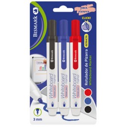 PQ3 marcadores pizarra retráctiles Bismark 332576