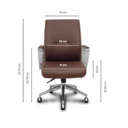 540CSSP363BARC60. Sillón confidente Ergo540 símil piel PYC ERGO540CS