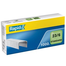 CJ1000 grapas Rapid 23/6 mm. Standard galvanizada 24869100