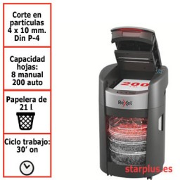 Destructora automática Rexel ShredMax AutoFeed+ 200X P4 2025200XEU