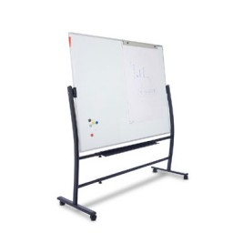 Pizarra blanca doble cara acero lacado 120x90 Rocada RD-6950