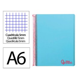 Cuaderno WONDER PP 120HJ Din A-6 azul Liderpapel 08826